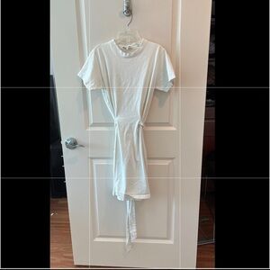 VINCE. Womens Short Sleeve Tie Waist Dress Size S